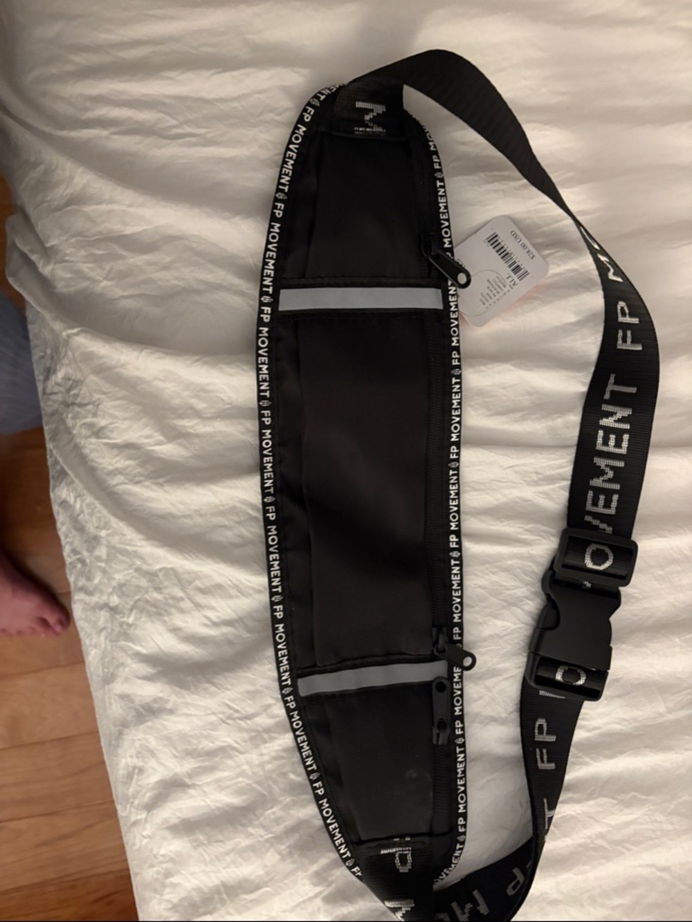 Black Waist Belt Bag with  Strap. Running Belt Free people Movement